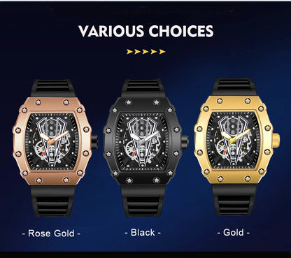 WWOOR Luxury Watch For Men Large Dial Multifunction Sports