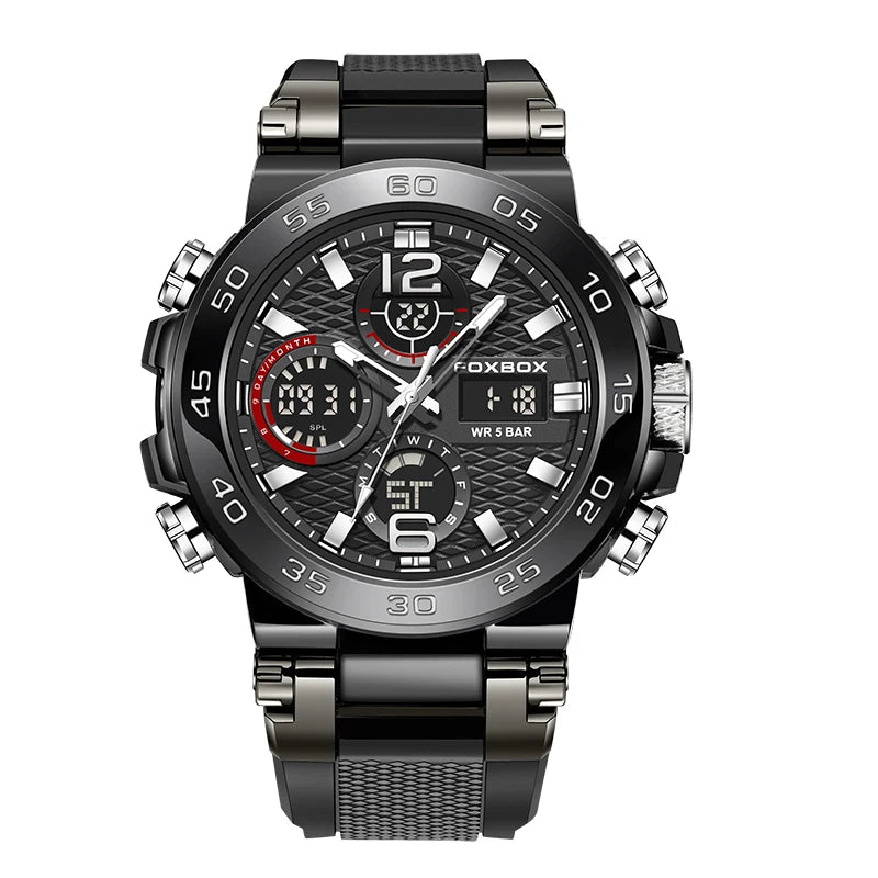 LIGE New Watches For Men 50M Waterproof Clock Alarm