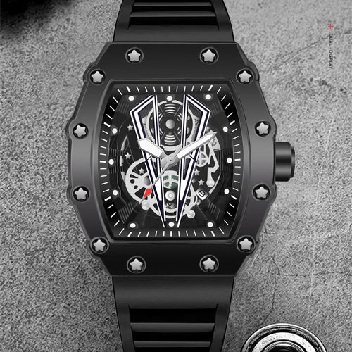 WWOOR Luxury Watch For Men Large Dial Multifunction Sports