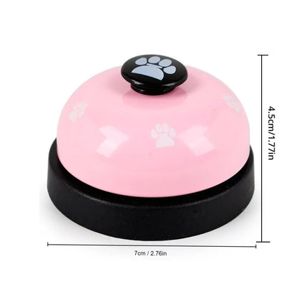 1pc Pet Toy Training Dinner Small Bell Footprint Dog Toys