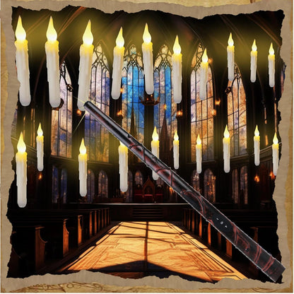 Floating Candles with Magic Wand Remote Control Flickering