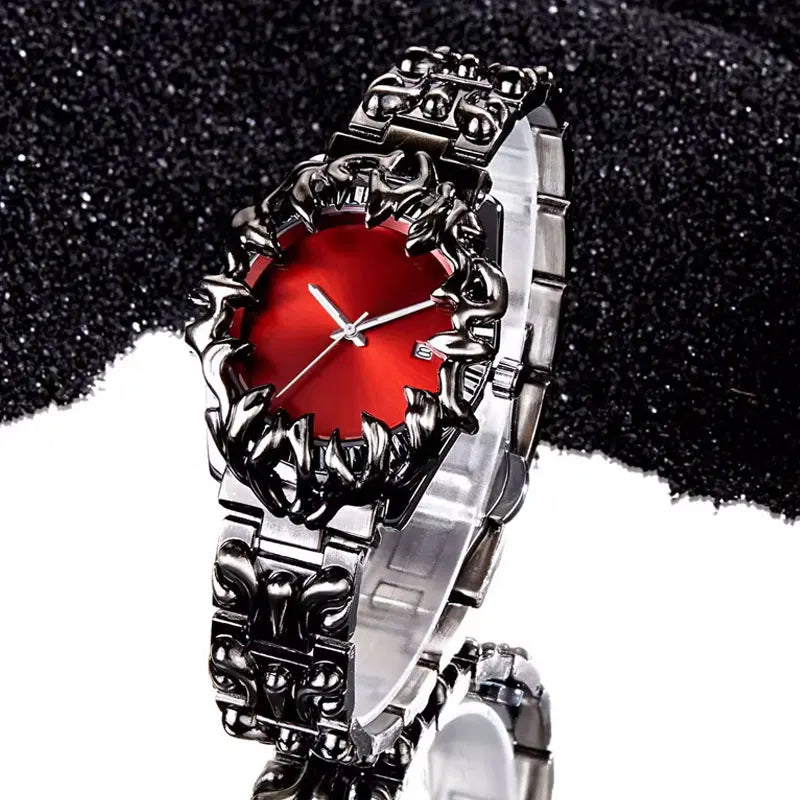 Men's paw shaped watch with unique design for parties and dates