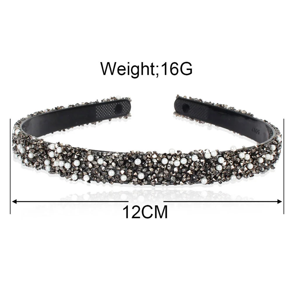 Headwear Fashion Simple Luxury Simulated Pearl Rhinestones