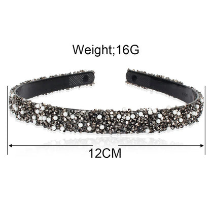 Headwear Fashion Simple Luxury Simulated Pearl Rhinestones
