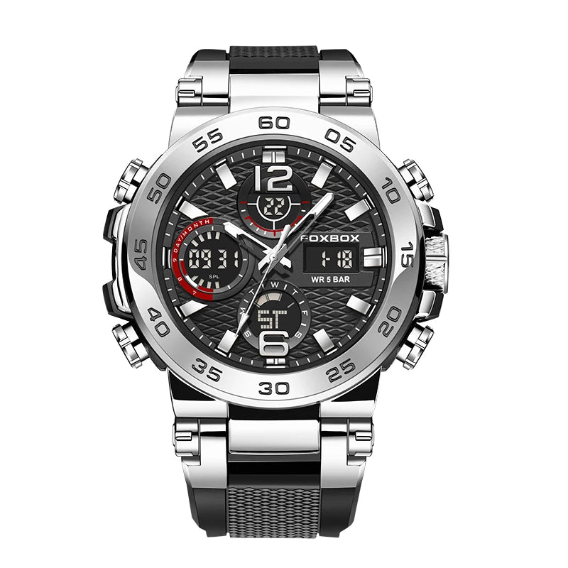 LIGE New Watches For Men 50M Waterproof Clock Alarm
