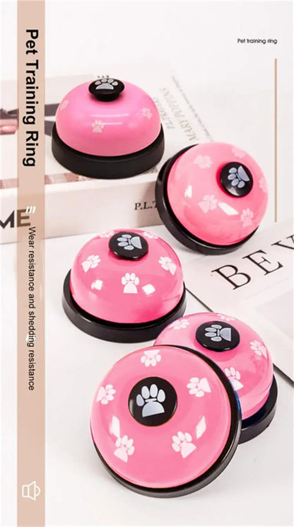 1pc Pet Toy Training Dinner Small Bell Footprint Dog Toys