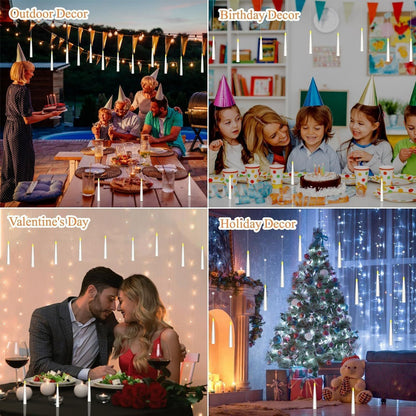 Christmas LED electronic candles with magic sticks